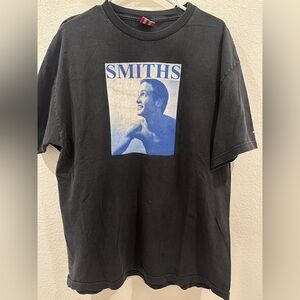 SMITHS X aNYthing Black Tee with Blue Graphic RARE 2000